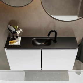 Mondiaz Ture 100cm toiletmeubel talc met wastafel urban midden 1 kraangat