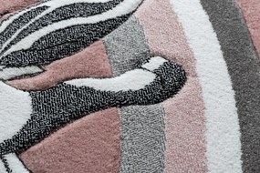 Tapijt PETIT   PAARDJES ROND rozekleuring