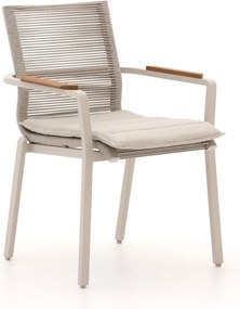 Dining tuinstoel | Bellagio Marudo | Rope (touw) | Taupe | Stapelbaar | Kees Smit Tuinmeubelen