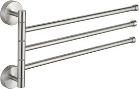Mexen drievoudige draaibare handdoekhouder, chroom - 7039243-00