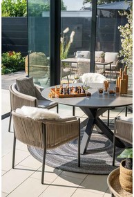 Garden Impressions Duuk tuintafel rond 150 cm - Napoli sand