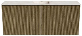 Mondiaz Joya DLux 100cm toiletmeubel dusk met wastafel faye midden zonder kraangat frappe