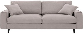 Goossens Bank Jonas beige, stof, 3,5-zits, urban industrieel