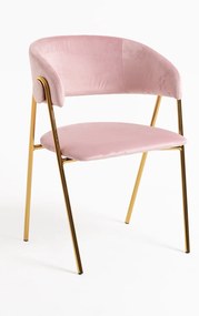 Mihu Goud Fluwelen Stoel