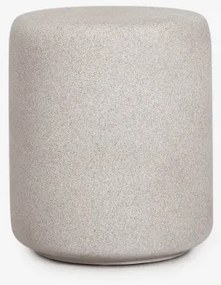 Pack Van 2 Ronde Nachtkastjes Ø35 Cm In Cement Elyndra Zand Grijs - Sklum