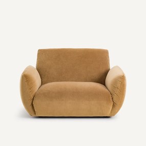 Fauteuil van linnen fluweel, SPOGANO