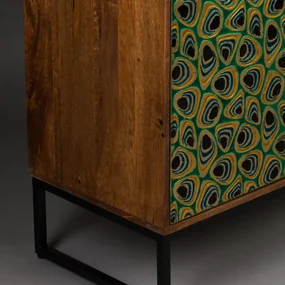Kleurrijk Dressoir Mangohout - 95x40x80cm.