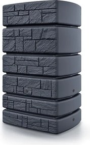 Prosperplast Stone Tower Regenton - 500 Liter - Antraciet - Steen Look