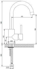 Brauer Gold Edition ColdStart wastafelkraan met draaibare ronde uitloop model C geborsteld messing PVD