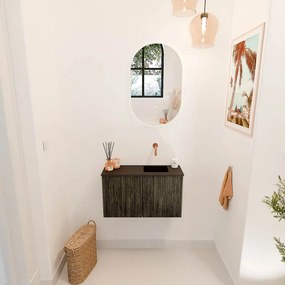 Mondiaz Joya 70cm toiletmeubel shadow met wastafel faye rechts zonder kraangat urban