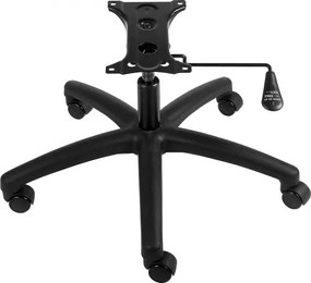 VEVOR Vervangende bureaustoelbasis, 28 inch, 2500 lbs statische belasting, robuuste universele computerstoelbasis met 5 wielen, gascilinder en zitplaat, vervangende bureaustoelbasis, zwart