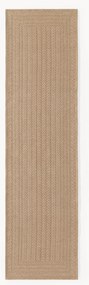 Handgeweven in- & outdoor loper Anil met geometrisch patroon