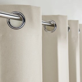 Verduisterend katoenen radiatorgordijn met oogjes Scenario