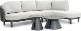 Hoek loungeset 5 personen Rope Grijs  Santika Furniture Santika