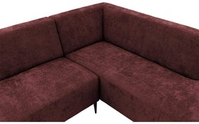 Goossens Zitmeubel Key West rood, stof, 2,5-zits, modern design met ligelement rechts