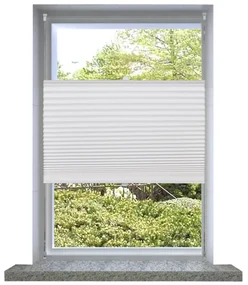 vidaXL Plisséjaloezie 60x125 cm wit