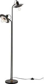 Staande Leeslamp Zwart Retro Design