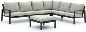 Hoek loungeset Manifesto | 6 personen | Loungeset Grijs | Hoekbank Aluminium | 324x246cm | Kees Smit Tuinmeubelen