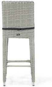 Garden Collections York Barchair New Grey Wicker Grijs