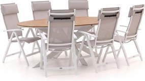 Diningset Bellagio | 6 personen | Tuinset polywood | 5-delig | Kees Smit Tuinmeubelen