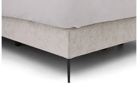 Goossens Boxspring Ease Solid Incl. Matras, Vlak 140 x 200 cm (=2x 70 x 200 cm) met hoofdbord + 2x matras shapes 1