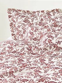 Dekbedovertrek Pola met bladprint
