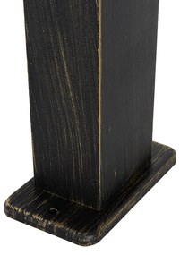 Industriële staande buitenlamp antiek goud 80 cm IP44 - Baleno