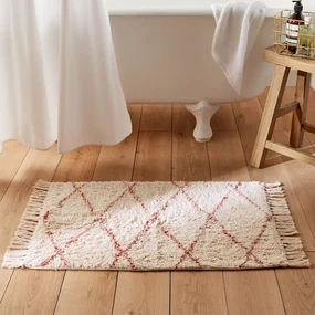 Getuft badmat in berberstijl terracotta 1600g/m², Fatouh