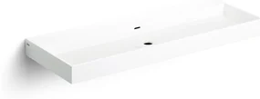 Clou Wash Me wastafel mineraalmarmer 110cm wit glans