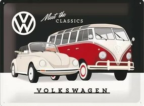 Metalen bord Volkswagen VW - T1 & Beetle