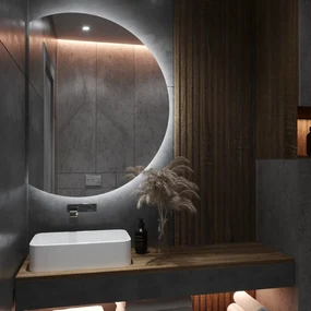 Ronde spiegel met verlichting E6