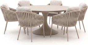 + 10% kassakorting | Diningset SUNS | 6 personen | Tuinset sintered stone | 7-delig | Kees Smit Tuinmeubelen
