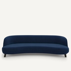 5-zits fluwelen bank, Rosebury, ontwerp Emmanuel Gallina