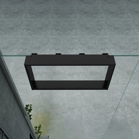 Sanigoods Wout opbouwnis met handdoekhaakjes zwart mat