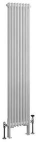 Eastbrook Imperia 2 koloms radiator 40x180cm 1190W wit glans