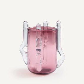 Handgeblazen glazen vaas, hoogte 26 cm, MALTINTO