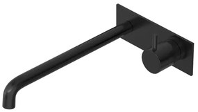 Hotbath COBBER Afbouwdeel tbv Inbouw wastafelkraan 25cm uitloop MBP Geborsteld zwart PVD CB106EXT25MBP