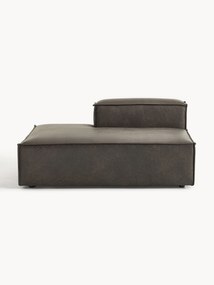 Chaise longue module Lennon van gerecycled leer