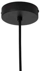 Bohemian hanglamp zwart met bamboe - Lily