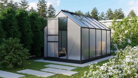 Vitavia Planet serre - 6,2m2 - met 6 mm polycarbonaat - Zwart