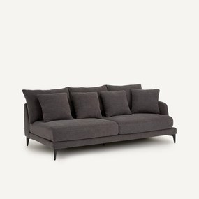 3-zits halve bank van gevlochten polyester, MODERNISTE, ontwerp Emmanuel Gallina