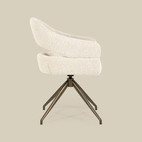 Eetstoel Brons Frame Beige