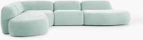 XL modulaire hoekbank Wolke met chaise longue