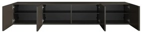 Hangend Tv-meubel Taupe 194 Cm - 194x35.5x35cm.