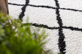 Tapijt, Vloerbekleding BERBER CROSS wit - voor keuken, naar de gang