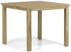 Dining Tuintafel vierkant 90 x 90 cm Teak Old teak greywash Weston