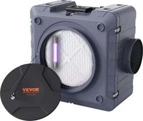 VEVOR luchtreiniger met 3-traps stapelbare negatieve luchtmachine met 800 CFM