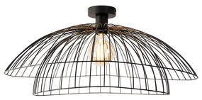 Smart plafondlamp zwart 60 cm incl. Wifi G95 - Pua