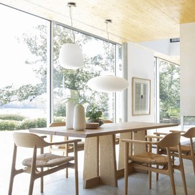 Hanglamp in matglas, langwerpige vorm, Raeyes