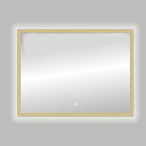 Best Design Nancy Isola LED spiegel 100x80cm aluminium mat goud 4010380